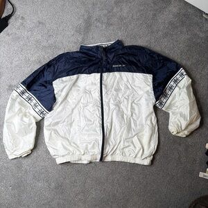 Reebok Navy and White Jacket